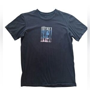 RVCA Men's Charcoal Tee with Logo